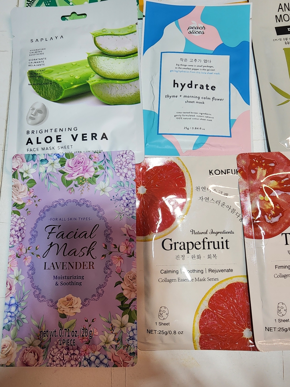 10 Assorted Face Masks & Grown Alchemist Blue Pouch - Picture 5 of 6